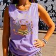 Plants Books And Coffee Nature Leaves Reading Book Lover Premium Tri-Blend Comfort Colors Tank Top Lagoon