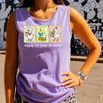 Preppy 100 Days Of School Goose Coffee Books Teacher Life Comfort Colors Tank Top Lagoon