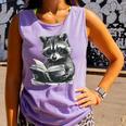 Raccoon With Book Cute Raccoons Reading Books Comfort Colors Tank Top Lagoon