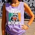 Raccoon Smutty Book Lover Spicy Romance Novels Women's Comfort Colors Tank Top Lagoon