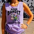 Racoon-Bookworm-Book Bandit-Fueled By Fiction Comfort Colors Tank Top Lagoon