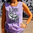 Racoon Reading Spicy Smutty Book Booktok I Read Trashy Books Comfort Colors Tank Top Lagoon