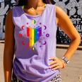 Rainbow Book With Stars And Moon Phases Gay Pride LGBT Comfort Colors Tank Top Lagoon