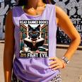 Read Banned Books Drink Coffee Fight Evil Book Reader Lovers Comfort Colors Tank Top Lagoon