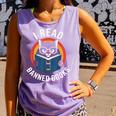 I Read Banned Books For Men Women Cat Banned Books Comfort Colors Tank Top Lagoon