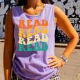 Read Read Read Read Book Lover Reading Bookworm Reader Comfort Colors Tank Top Lagoon