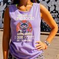 i Read Books And i Know Things Cat Reading Cat Coffee Books Comfort Colors Tank Top Lagoon