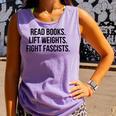 Read Books Lift Weights Fight Fascists Premium Tri-Blend Comfort Colors Tank Top Lagoon