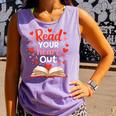 Read Your Heart Out Reading Book Lover Valentine Day Comfort Colors Tank Top Lagoon