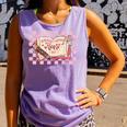 Read Your Heart Out Valentine Reading Book Teacher Student Comfort Colors Tank Top Lagoon