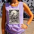Read In Peace Skeleton Book Lover Bookworm Book Comfort Colors Tank Top Lagoon