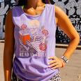Read In Peace Skeleton Reading Book Halloween Teacher Comfort Colors Tank Top Lagoon Read In Peace Skeleton Reading Book Halloween Teacher Comfort Colors Tank Top Lagoon