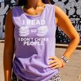 I Read Reading Book Librarian Across America Men Women Kids Comfort Colors Tank Top Lagoon