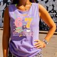 Reading 67 Teacher Six Seven Reading 6 7 Book Lover Comfort Colors Tank Top Lagoon