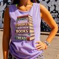 Reading Book Comfort Colors Tank Top Lagoon