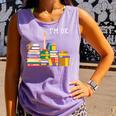 Reading Books Librarian Reader Nerd I'm Ok Teacher Comfort Colors Tank Top Lagoon