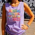 Reading Colors Our World Books Lover Comfort Colors Tank Top Lagoon