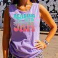 Reading Is My Jam Book Lover Bookworm Teacher Library Reader Comfort Colors Tank Top Lagoon