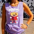 Reading Is My Jam I Love To Read Books Comfort Colors Tank Top Lagoon