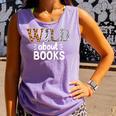 Reading Lover Wild About Books Reading Books And Bookworm Comfort Colors Tank Top Lagoon