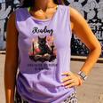 Reading Because Murder Is Wrong Books And Cats Book Lovers Comfort Colors Tank Top Lagoon