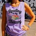 Reading Is My Therapy Book Lover Bookworm Comfort Colors Tank Top Lagoon Reading Is My Therapy Book Lover Bookworm Comfort Colors Tank Top Lagoon