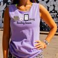 Reading Season Book Lover Librarian Cozy Bookworm Comfort Colors Tank Top Lagoon
