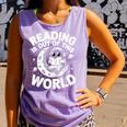 Reading Is Out Of This World Space Books Lover Comfort Colors Tank Top Lagoon