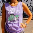 Real Zombies Read Books Zombie Comfort Colors Tank Top Lagoon