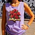 Red Roses Flowers Book Floral Comfort Colors Tank Top Lagoon Red Roses Flowers Book Floral Comfort Colors Tank Top Lagoon