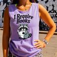 I Require Books Raccoon Reading For Book Lovers Comfort Colors Tank Top Lagoon I Require Books Raccoon Reading For Book Lovers Comfort Colors Tank Top Lagoon