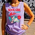 Retro Book Girl Summer For Women Beach Reading Comfort Colors Tank Top Lagoon Retro Book Girl Summer For Women Beach Reading Comfort Colors Tank Top Lagoon