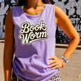 Retro Book Worm Reading For Book Lovers Comfort Colors Tank Top Lagoon Retro Book Worm Reading For Book Lovers Comfort Colors Tank Top Lagoon