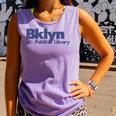 Retro Brooklyn Public Library NY New York Book Lover Comfort Colors Tank Top Lagoon