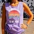 Retro I Put My Book Down To Be Here For Book Lover Comfort Colors Tank Top Lagoon