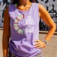 Retro So Many Books Little Time Book Clock Reading Comfort Colors Tank Top Lagoon