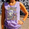 RtY Book Man Graphic Eyes Colorful Art Small Comfort Colors Tank Top Lagoon