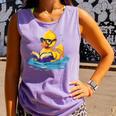 Rubber Duck Reading Book Swim Rubber Duckling Rubber Duckie Comfort Colors Tank Top Lagoon