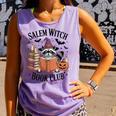 Salem WItch Book Club Halloween Raccoon Witch Reading Book Comfort Colors Tank Top Lagoon Salem WItch Book Club Halloween Raccoon Witch Reading Book Comfort Colors Tank Top Lagoon