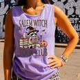 Salem Witch Book Club Raccoon Reading Comfort Colors Tank Top Lagoon