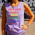 Sarcastic Live Life Like a Book Florida Would Ban Comfort Colors Tank Top Lagoon