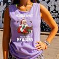 He Sees What You'Ve Been Reading Santa Book Lover Comfort Colors Tank Top Lagoon He Sees What You'Ve Been Reading Santa Book Lover Comfort Colors Tank Top Lagoon