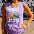 Sewing Reading Books Drinking Tea Sew Sewist Comfort Colors Tank Top Lagoon