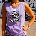 Skeleton Skull Halloween Book Reading Books Lover Teacher Comfort Colors Tank Top Lagoon Skeleton Skull Halloween Book Reading Books Lover Teacher Comfort Colors Tank Top Lagoon