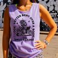 Smut Reader Skeleton Book Lover Dark Humor Art Premium Tri-Blend Comfort Colors Tank Top Lagoon
