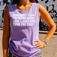 Sometimes I Think I Read Too Much Book Reader Quote Comfort Colors Tank Top Lagoon Sometimes I Think I Read Too Much Book Reader Quote Comfort Colors Tank Top Lagoon