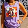 Squirrel Reading Comic Book On Autumn Branch Glasses Leaves Comfort Colors Tank Top Lagoon