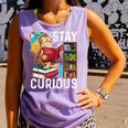 Stay Curious Monkey Reading Book Lover Bookworm Comfort Colors Tank Top Lagoon Stay Curious Monkey Reading Book Lover Bookworm Comfort Colors Tank Top Lagoon