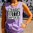 Straight Outta Chapter 39 Cute Book Lover Reader Comfort Colors Tank Top Lagoon