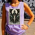 Tarot Cards Guide Book Esoteric Mysticism Clothing Tarot Card Justice Comfort Colors Tank Top Lagoon